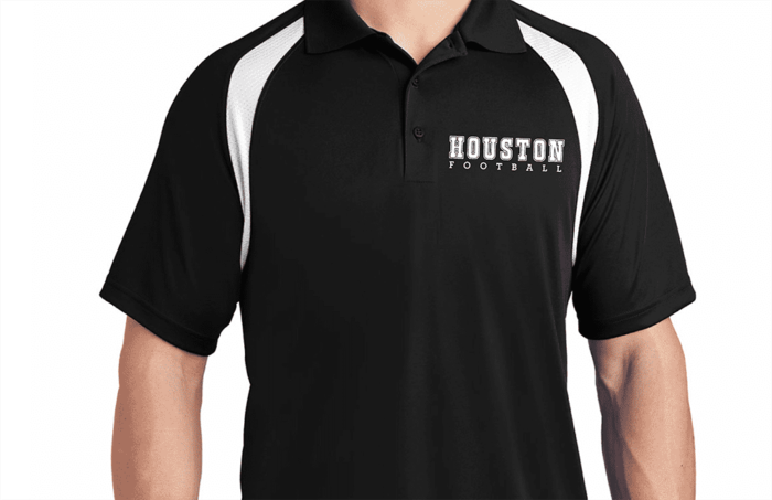 Houston Mustangs Embroidered Polo